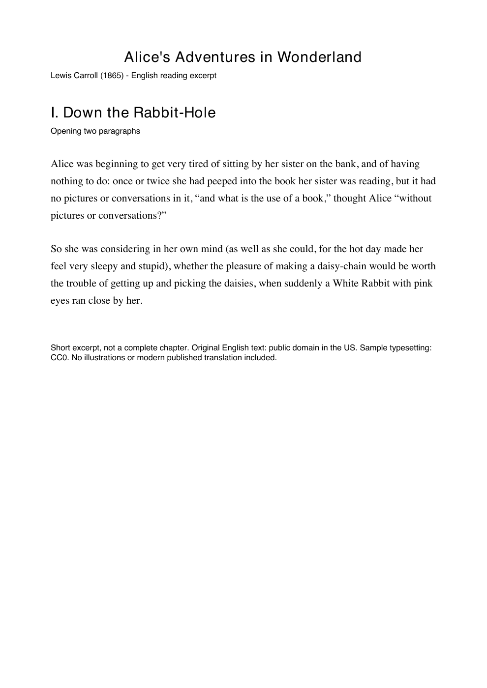 Alice · Excerpt 1 · PDF