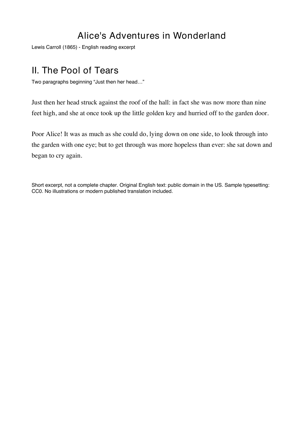 Alice · Excerpt 2 · PDF
